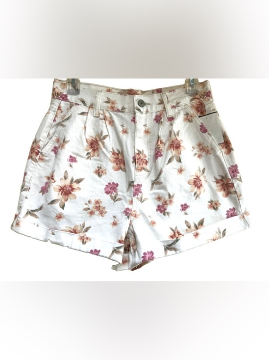 American Eagle Outfitters Pants - American Eagle White Floral Print Mom  Shorts Size 2